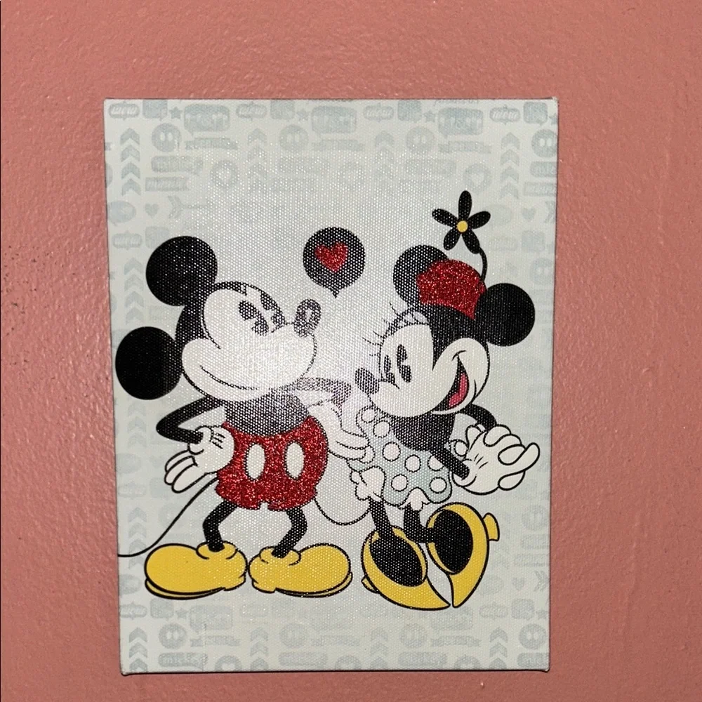 Disney Mickey and Minnie Wall Art - Red, Yellow, Black